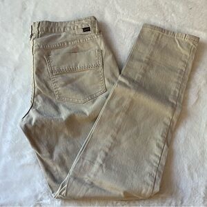 JAG Khaki Denim Jeans Low Rise Slim Leg